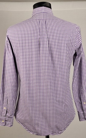 Cămașă Ralph Lauren Custom Fit în carouri mov din bumbac [1]