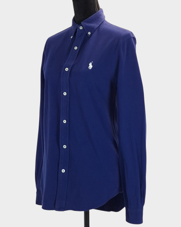 Camasa Ralph Lauren Featherweight Mesh 100% bumbac albastra S [4]