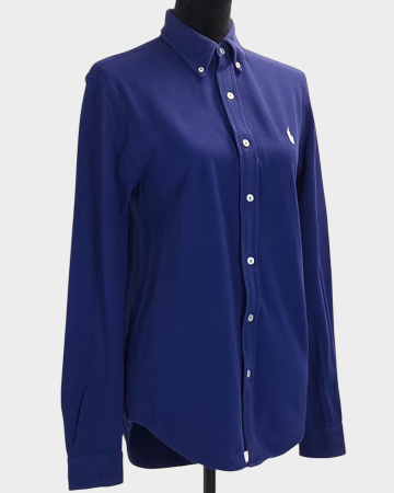Camasa Ralph Lauren Featherweight Mesh 100% bumbac albastra S [1]