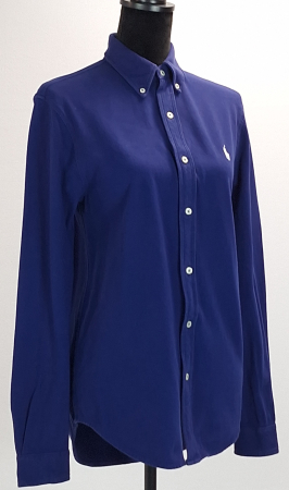 Camasa Ralph Lauren Featherweight Mesh 100% bumbac albastra S [1]