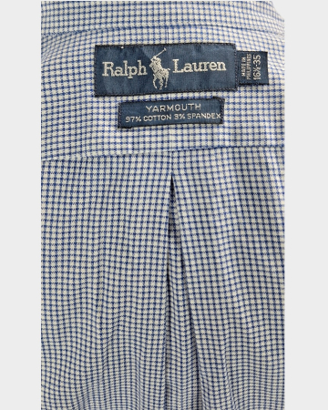 Cămașă Ralph Lauren Yarmouth bleu cu microcarouri din bumbac mărime XL [2]