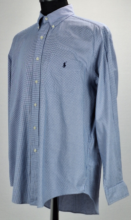 Cămașă Ralph Lauren Yarmouth bleu cu microcarouri din bumbac mărime XL [1]