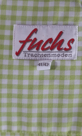 Camasa-unisex-Fuchs-Trachtenmoden-blend-bumbac-gingham-verde-Caramia [2]