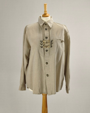 Bluze și cămăși - Camasa-unisex-Les-Alpes-Tracht-in-bumbac-broderie-L-Caramia
