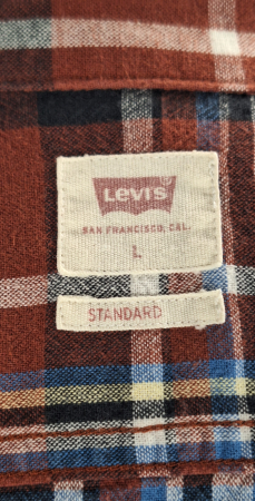 Cămașă unisex Levi’s din bumbac în carouri mărime L [4]
