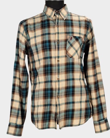 Bluze și cămăși - Cămașă unisex Marlboro Classics Slim Fit din bumbac în carouri mărime L