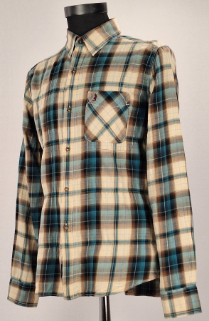 Cămașă unisex Marlboro Classics Slim Fit din bumbac în carouri mărime L [1]