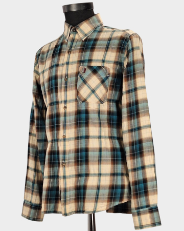 Cămașă unisex Marlboro Classics Slim Fit din bumbac în carouri mărime L [2]