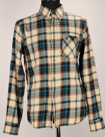 Femei - Cămașă unisex Marlboro Classics Slim Fit din bumbac în carouri mărime L