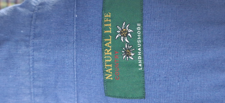 Cămașă unisex Natural Life Country Landhausmode in bumbac albastră 41-42 [3]