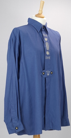 Cămașă unisex Natural Life Country Landhausmode in bumbac albastră 41-42 [1]