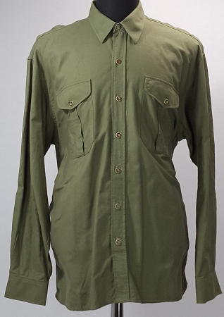 Bluze și cămăși - Camasa-unisex-Ostrachten-100-bumbac-verde-olive-XXL-femei-XL-barbati-Caramia