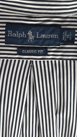 Cămașă unisex Ralph Lauren Classic Fit din bumbac în dungi XXL [4]