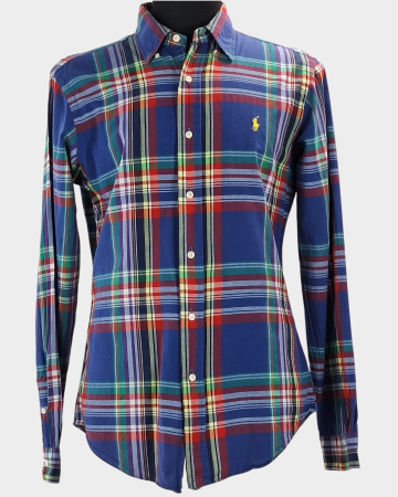 Bluze și cămăși - Cămașă unisex Ralph Lauren Custom Fit din bumbac în carouri mărime M