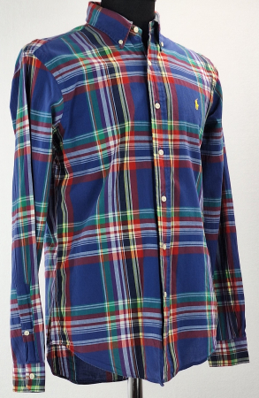 Cămașă unisex Ralph Lauren Custom Fit din bumbac în carouri mărime M [3]