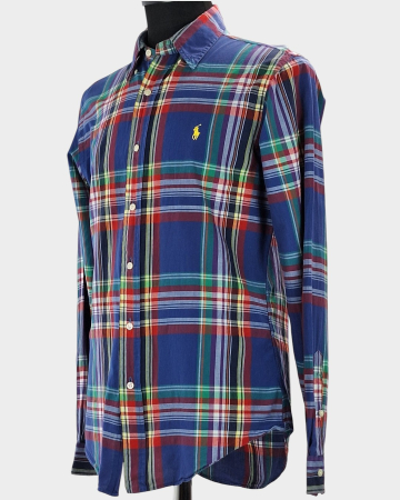 Cămașă unisex Ralph Lauren Custom Fit din bumbac în carouri mărime M [1]