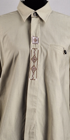 Cămașă vintage Genius Country House Style din bumbac cu broderie [1]