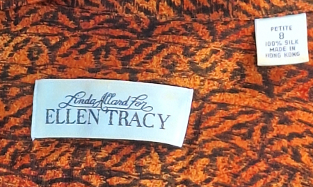 Cămașă Ellen Tracy din mătase naturală 100% cu imprimeu terracotta [5]