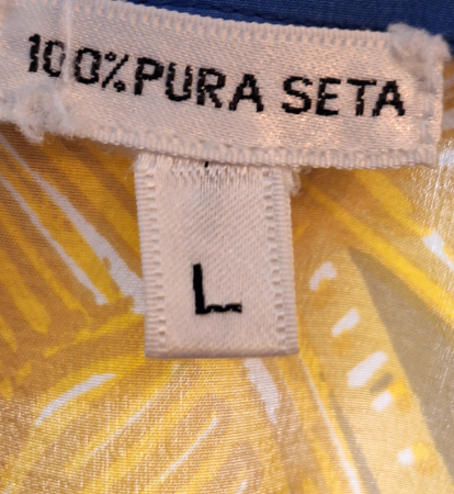 Cămașă vintage tropicală din 100% mătase naturală [5]