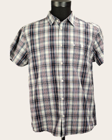 Cămăși - Cămașă Wrangler 1947 Regular Fit bumbac în carouri alb bleumarin gri și roșu