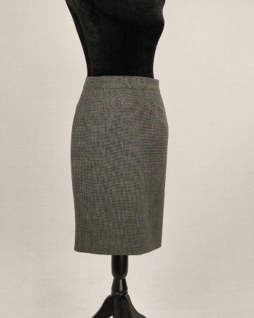 Fustă Max&Co Classics by Max Mara cu lână gri negru M [3]