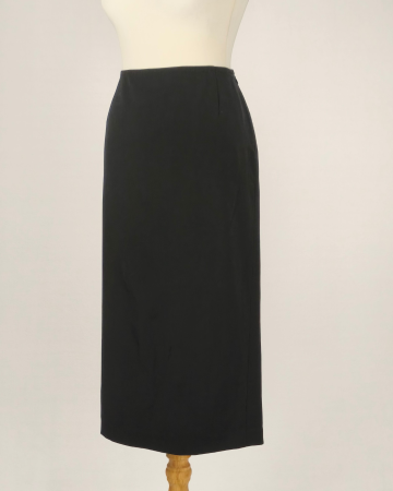 Fustă midi Max Mara neagră 97% lână mărime L [1]