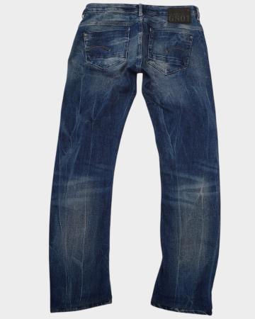 Blugi G-Star RAW GS01 albaștri din bumbac, slim, S–M [1]