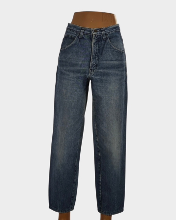 Blugi - Blugi Giorgio Armani albaștri cu crac îngustat XS–S etichetă 30/32