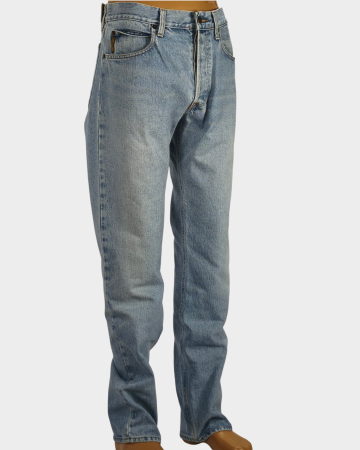 Blugi Giorgio Armani bleu din 100% bumbac, croială clasică, mărime L, XL [3]