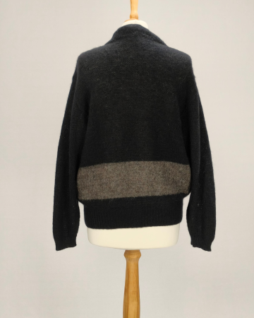 Iceberg pulover Made in Italy lână alpaca mohair cu inserții din piele New York [2]