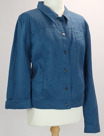 Jacheta Jacqui E Linen Collection 100% in albastra marimea 18 [5]