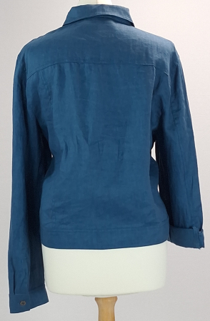 Jacheta Jacqui E Linen Collection 100% in albastra marimea 18 [4]