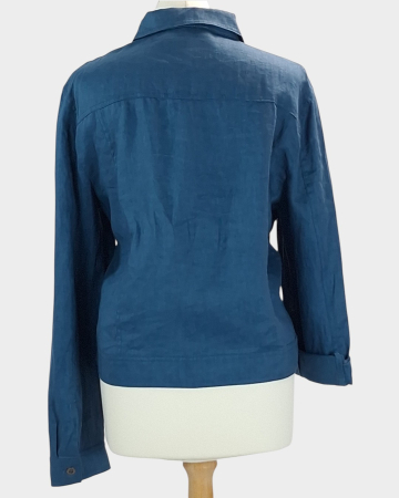 Jacheta Jacqui E Linen Collection 100% in albastra marimea 18 [4]