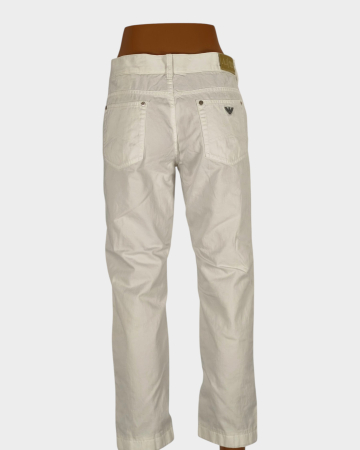 Jeans albi Armani din bumbac – damă M [2]
