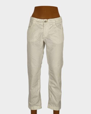 Blugi - Jeans albi Armani din bumbac – damă M