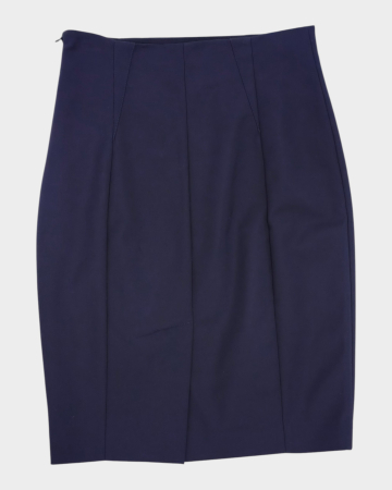 Fustă creion Liu Jo bleumarin, blend de bumbac cu elastan – XS [1]