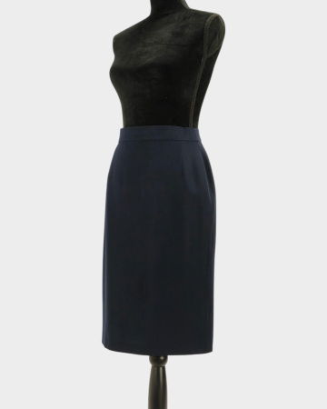 Fustă Max Mara bleumarin din 100% lână, cu căptușeală cupro – S [1]