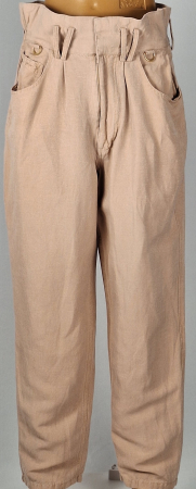 Pantaloni AJE damă din amestec de in și rayon nude roz [1]