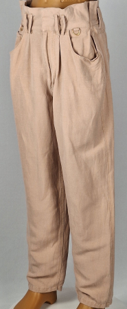 Femei - Pantaloni AJE damă din amestec de in și rayon nude roz