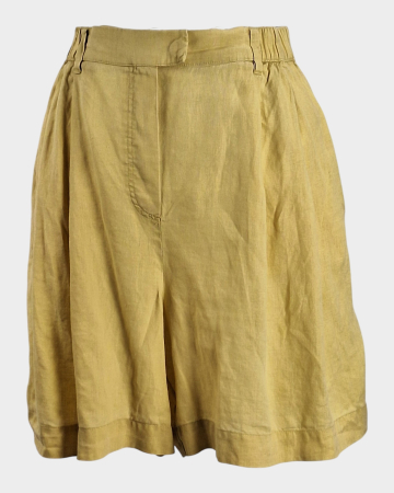 Pantaloni - Pantaloni bermude Oysho din 100% in galben pal