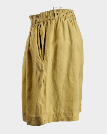 Pantaloni bermude Oysho din 100% in galben pal [3]