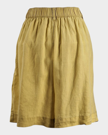 Pantaloni bermude Oysho din 100% in galben pal [4]