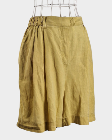 Pantaloni bermude Oysho din 100% in galben pal [2]