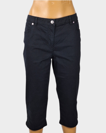 Pantaloni - pantaloni-capri-conte-of-florence-negri-bumbac-elastan