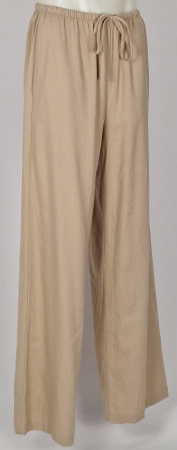 Pantaloni damă Cotton:On din in și vâscoză bej cu talie elastică [3]