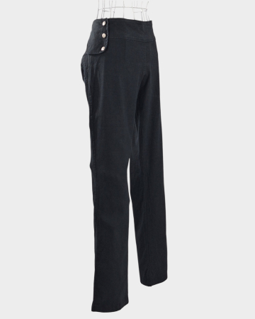 Pantaloni-negri-canepa-in-talie-inalta-Caramia [4]