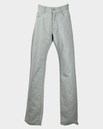 Pantaloni - Pantaloni Original Marines verde mentă din bumbac și in