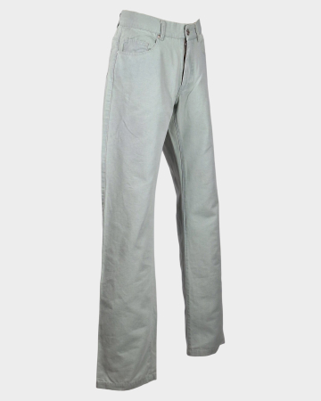 Pantaloni Original Marines verde mentă din bumbac și in [4]