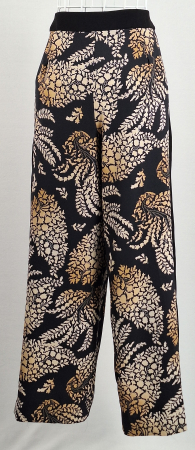 Pantaloni palazzo EMME Marella cu imprimeu vegetal damă [3]