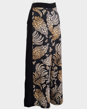 Pantaloni palazzo EMME Marella cu imprimeu vegetal damă [2]